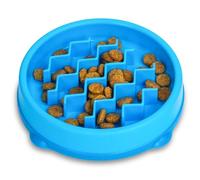 Catstages Kitty Slow Feeder Cat Bowl, Blu
