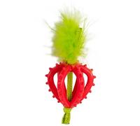 Catstages Strawberry Dental Teether, Soft Textured Chew Toy, Catnip Oil Coating, Pink