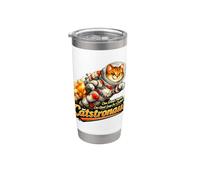Catstronaut Funny Space Cat Astronaut Illustration Stainless Steel Insulated Tumbler