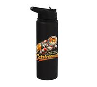 Catstronaut Funny Space Cat Astronaut Illustration Stainless Steel Insulated Water Bottle
