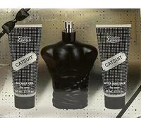 Catsuit Eau De Parfum Gift Set for Men | 3-Pack Grooming Kit with Perfume, Shower Gel & Aftershave Balm | Long Lasting Fragrance | 100ml by Modaleo