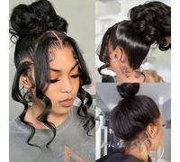 catti 360 Front Wigs Lace Wig Human Hair Body Wave 220 Density HD Front Wig Pre Drawn Human Hair with Lace