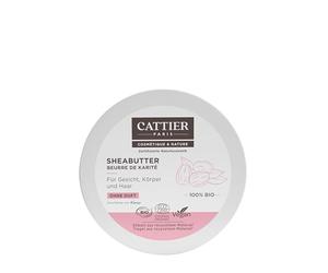 CATTIER Paris Shea Butter 100% Organic - Unscented - Certified Natural Cosmetics - 100 g