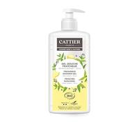 CATTIER Paris Shower Gel Wild Verbena & Citrus - XXL Size with Pump Dispenser - Certified Natural Cosmetics - 1000 ml (The Packaging May Vary)