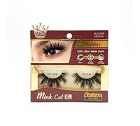 CATTITUDE 3D LASHES Prague Countess Mink Cat 25mm False Eyelashes, Ligthweight & Reusable