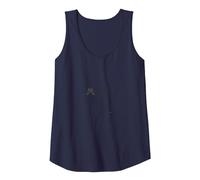 Cattitude: Feline Sass and Paw Prints for Cat Lovers Tank Top, Women, Navy, M