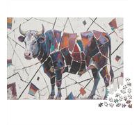 Cattle 1000 Piece Adult Jigsaw Puzzles Herds Jigsaws Challenging Game Family Challenging Educational Games Home Decoration for Adults Gifts Ideas 1000pcs (75x50cm)