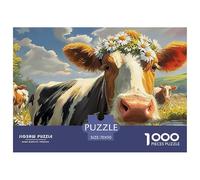 Cattle 1000 Piece Animal Husbandry Farm Jigsaw Puzzle for Adults Challenging Puzzle Educational for Challenging Family Activity Games Colorful Hard Puzzle for 70x50cm/1000pcs Family Decorations
