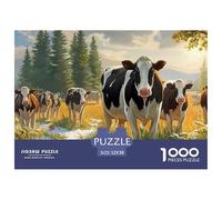 Cattle 1000 Piece Animal Husbandry Farm Jigsaw Puzzles for Adults Challenging for Challenging Family Activity Games Colorful for Home Decor Gifts 52x38cm/1000pcs