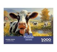 Cattle 1000 Piece Animal Husbandry Farm Jigsaw Puzzles for Adults Challenging for Challenging Family Activity Games Colorful for Home Decor Gifts 70x50cm/1000pcs