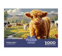 Cattle 1000 Piece Animal Husbandry Farm Jigsaw Puzzles for Adults Educational Challenge for Challenging Family Activity Games Colorful for Home Decor Gifts 70x50cm/1000pcs