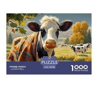 Cattle 1000 Piece Animal Husbandry Farm Jigsaw Puzzles Handwork Puzzle Educational Challenge for Challenging Family Activity Games Colorful Hard Puzzle for 52x38cm/1000pcs Family Decorations