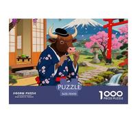 Cattle 1000 Pieces Premium Jigsaw Animal Age 12+ Quirky, Abstract Design, Home Decoration, Educational, Challenging 70x50cm/1000pcs