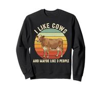 Cattle Cow Farming Farmer I Like Cows & Maybe Like 3 People Sweatshirt