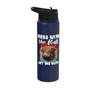 Cattle Cows Scotland Farming Funny Highland Cow Stainless Steel Insulated Water Bottle