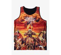 Cattle Decapitation - Bouquet Allover - Tank - orange - M - 100% Cotton,100% Polyester,Jersey M