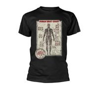 Cattle Decapitation Human Meat Chart T-Shirt black S
