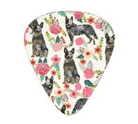 Cattle Dog Florals Premium Bass Electric Guitar Picks,Guitar Plectrum For Unparalleled Musical Experience