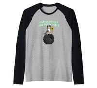 Cattle Drives and Puppy Vibes Australian Shepherd Owner Raglan Baseball Tee