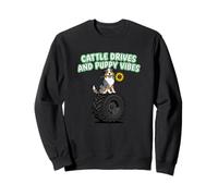 Cattle Drives And Puppy Vibes Australian Shepherd Owner Sweatshirt