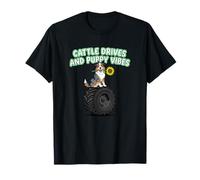 Cattle Drives and Puppy Vibes Australian Shepherd Owner T-Shirt