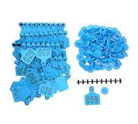 Cattle Ear Tags, 100 PCS Plastic Livestock Animal Ear Tag Animal Identification for Sheep Cattle Calf Cows Farm Accessories