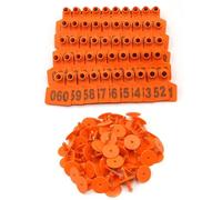 Cattle Ear Tags 100Pcs Animal Ear Tags 1-500 Numbered TPU Cattle Sheep Goat ID Tags