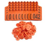 Cattle Ear Tags 100Pcs Cattle Ear Tags 1-100 Numbered ID for Livestock Breeding Farm Markings