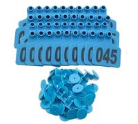 Cattle Ear Tags 100Pcs Cattle Ear Tags 1-100 Numbered Identification for Livestock Farm Marking