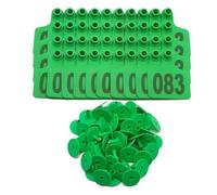 Cattle Ear Tags 100Pcs Cattle Ear Tags 1-100 Numbered Livestock Identification for Farm Breeding Markings