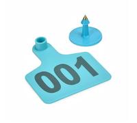 Cattle Ear Tags 100PCS TPU Cattle Ear Tags for Livestock ID, Cow Pig Sheep Farm Identification Labels