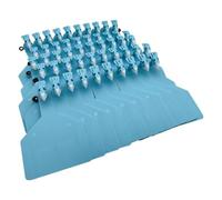 Cattle Ear Tags, Sets of Cow Ear Tags Blank Extra Large Livestock Cow Ear Tags(Blue,50pcs)