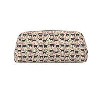 Cattle Farm Sanctuary Printing Leather Pencil Case Large Capacity School Pen Bag Fountain Pen Holder for Boys and Girls Gift