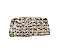 Cattle Farm Sanctuary Printing Leather Pencil Case Large Capacity School Pen Bag Fountain Pen Holder for Boys and Girls Gift