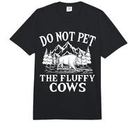 Cattle Farmer Do Not Pet The Fluffy Cows Buffalo Bison Comfort Colors Adult Heavyweight T-Shirt