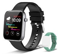 Cattle Herder Smart Watch, 1.69" Fitness Watch with Heart Rate, Sleep Monitor, Waterproof Fitness Tracker with Pedometer, Activity Tracker for Men Women for Gift Black/Green