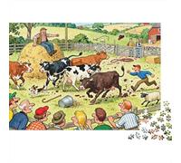 Cattle Herding on The Pasture Wooden Jigsaw Puzzle Waterproof 1000 Piece Puzzles for Adults Impossible Challenging Games