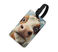Cattle Highland Cow Luggage Tag for Suitcase Bag Identifiers Name Card Holder Travel Accessories