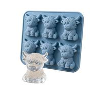 Cattle Ice Cubes Maker Silicone Quick for Cafes Households Food Grade Materials Silicone Freezing Block Tray