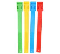Cattle Identification Foot Rings Multicolor Durable Plastic Cow Feet Bands for Farm Livestock Management Green Yellow Blue Red 4Pcs 35.5cm
