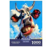 Cattle Jigsaw Puzzles for Adults Gifts 1000 Pieces Fun Challenging Home Decors Brainteasing Animals Jigsaw Puzzle for Women Men Adult 70x50cm/1000pcs