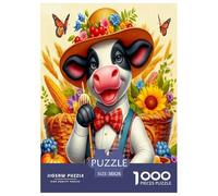Cattle Jigsaw Puzzles Great Gift for Adults 1000 Piece Family Challenging Toys Home Decors Animals Jigsaw Puzzle for Women Men Adult 38x26cm/1000pcs