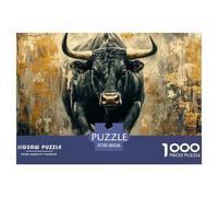 Cattle Jigsaw Puzzles Puzzle for Adults Kids. 1000 Piece Whimsical Challenge Toy Educational Games Home Decoration for Adults& Kids Age 14 Years Up 38x26cm/1000pcs