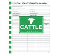 Cattle Log Book: Farm Record Keeping Journal | 110 Pages for Livestock Health, Breeding & Feeding Records | 8.5 x 11 Inches