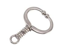 Cattle Nose Ring Durable Stainless Steel Spherical Design for Safe Livestock Handling on Farms and Households (HL-Q4D)