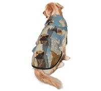 Cattle On The Prairie Dog Hoodie â€“ Soft & Breathable Polyester Pet Clothes for Medium, and Large Dogs