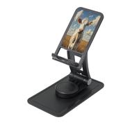 Cattle on The Prairie Phone Stand Holder,Adjustable Desk Mount for iPhone and All Phones,360 ° Rotation, Integrated Folding, Square Base