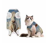 Cattle on The Prairie Recovery Suit for Dogs Cats After Surgery, Soft Cotton Post-Surgery Suit for Male and Female Pet
