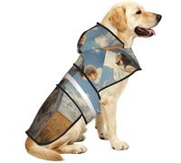 Cattle On The Prairie Waterproof Dog Raincoat And Rain Jacket For Small Medium Large Dogs With Reflective Stripes And Adjustable Belly Strap