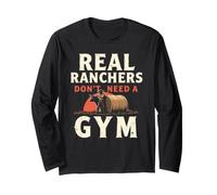 Cattle Rancher Livestock Farmer Ranching Lifestyle Beef Long Sleeve T-Shirt
